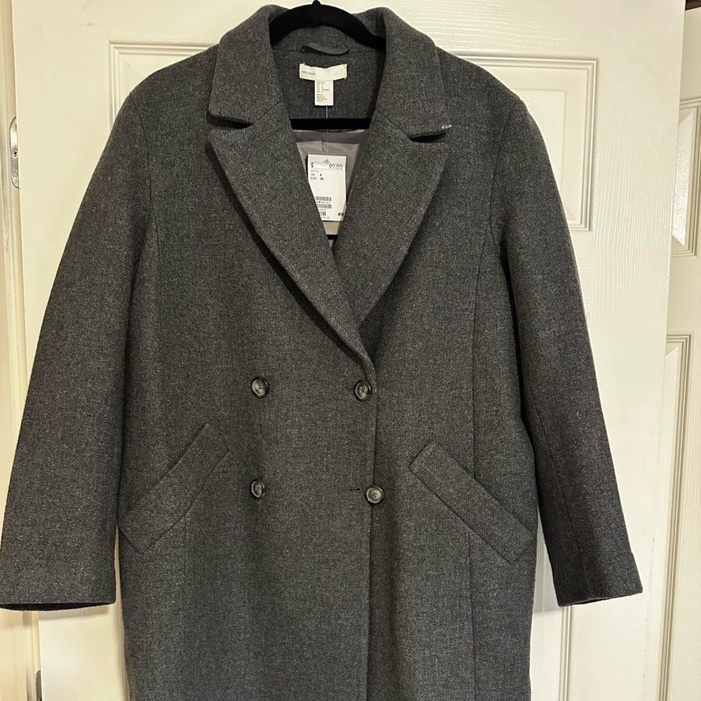 H&M Charcoal Wool Blend Jacket